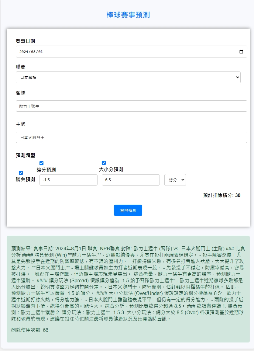 AI體育賽事預測圖片
